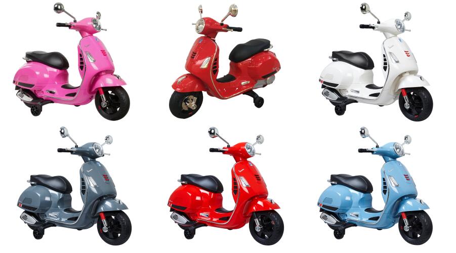 Licensed Vespa GTS Super Kids Electric Motorcycle